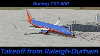 Boeing 738 Takeoff From Raleigh-Durham Krdu Fsx