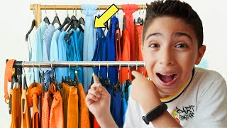 تحدي البس كل الملابس ب خزانتي 😎 (35 قطعة)