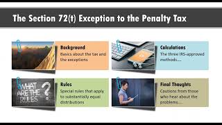 The Section 72T Exception To The Penalty Tax