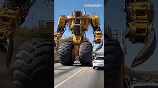 Future Robotscolossal Industrial Machine Transforms Into Giant Robot On Highway