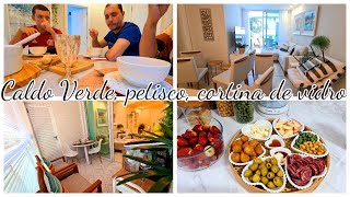 Vão Colocar A Cortina De Vidro Na Varanda Caldo Verde Vlog Petisco E Mais Viviane Magalhães