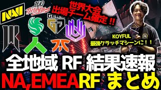 Algsまとめ世界大会出場チームが確定Algs Rfが各地域終了AmericasemeaのRfまとめKoyfulが最強クラッチマシーンにAllianceが爆速で試合を決める