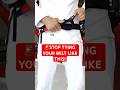 Stop Tying Your Belt Like This!!! (We found a better way) #jiujitsu #bjj #mma #ufc #blackbelt #knot