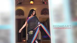 Rupsa Saha Chowdhury Black Saree