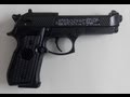 Pistola de co2 Beretta M92FS Preta semi-automática chumbinho 4,5mm