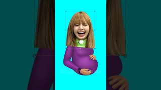 I made Lisa (BLACKPINK) pregnant✨and she's about to give birth💀| SWISA #shorts #