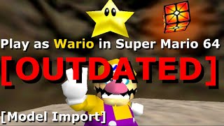 Play As Wario In Super Mario 64 Model Import
