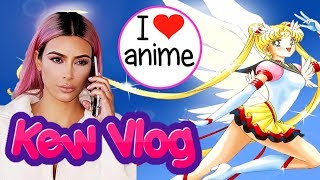 Kew Vlog: KIM KARDASHIAN WATCHES ANIME!