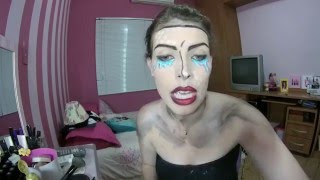 Como Remover Maquiagem Artistica - Tirando Maquiagem Cremosa