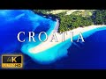FLYING OVER CROATIA (4K UHD) - Calming Music With Spectacular Natural Landscape Film For The Day