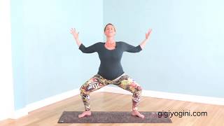 Prenatal Goddess Pose For Deep Hip Opening & Leg Strengthening