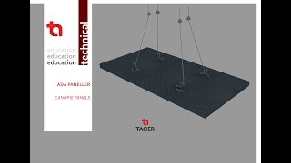 Ada Panel Asma Tavan Sistemleri Softboard Tacer
