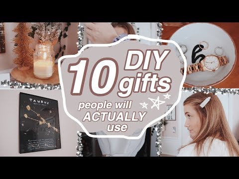 10 DIY CHRISTMAS/HOLIDAY GIFTS (that people can ACTUALLY use) - YouTube