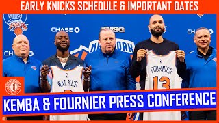 Kemba Walker And Evan Fournier Press Conference Highlights And Breakdown Early Schedule Dates