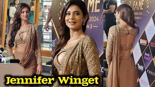 Jennifer Winget Slaying In Den Saree Look For National Fame Awards Raisinghani Vs Raisinghani