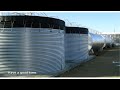 Video steel water storage tanks