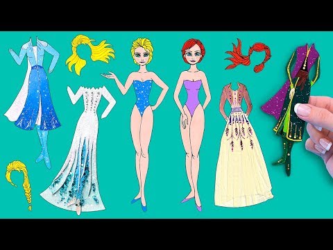 15 DIY Frozen Paper Dolls Hacks and Crafts