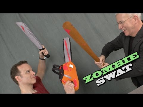 Zombie Swat Chainsaw, Nail Bat, & Machete from Factory Entertainment