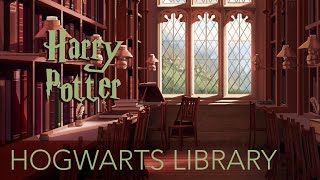 Hogwarts Library Study Session - Harry Potter Ambience - 1 Hour Asmr