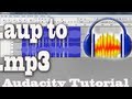 .aup to .mp3 Tutorial (How to convert .aup files)