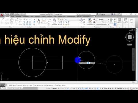Bài 13 Các lệnh hiệu chỉnh trong Modify và quan sát bản vẽ trong AutoCad 2016