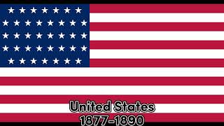 Evolution Of Us Flags 1776 To 2200