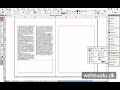Justering efter grundlinjenet i Adobe InDesign