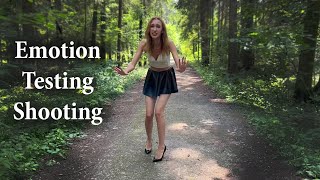 Alina Shooting Testing, Shooting In Legs, Emotion Testing, Horror Story Testing