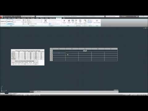 AutoCAD 2013 Tutorial Basico Starter 28 / Generar e Insertar tablas externas excel HD