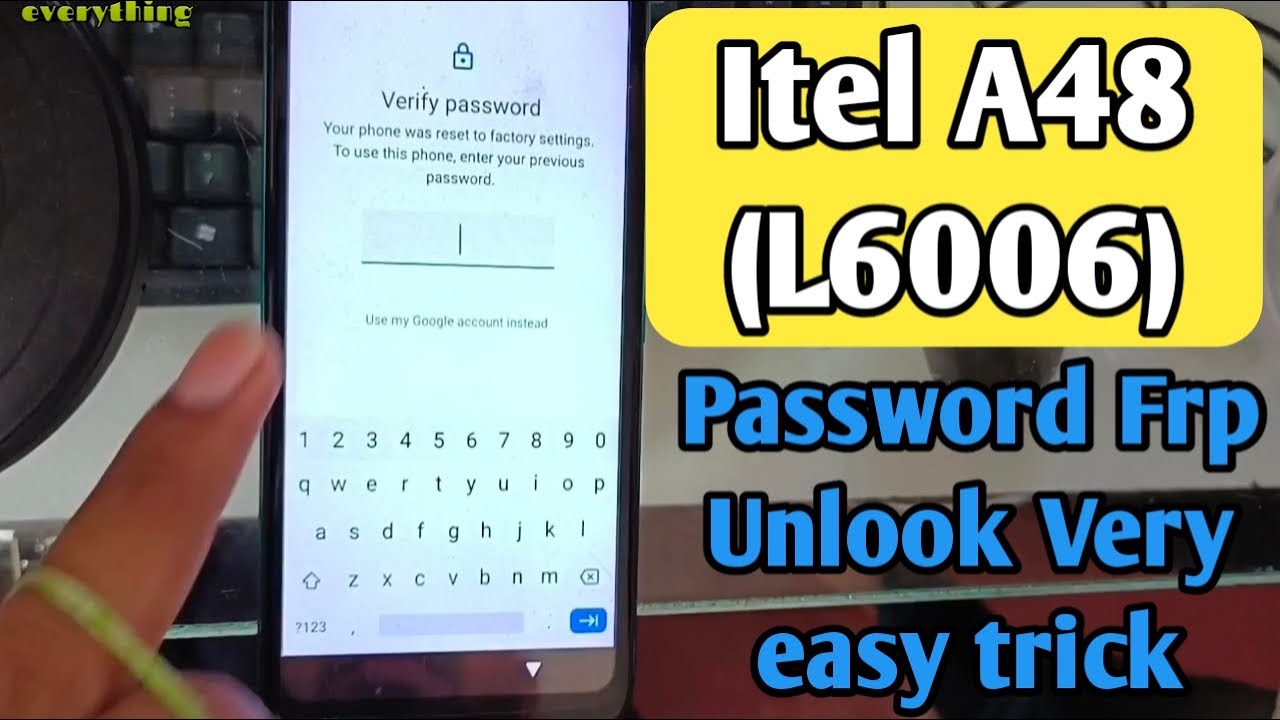 Itel A48(L6006) Frp Bypass / How To Unlook Itel A48 Itel A48(L6006) Frp Bypass / How To Unlook Itel A48