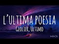 L’ULTIMA POESIA - Geolier, Ultimo (Testo Lyrics)