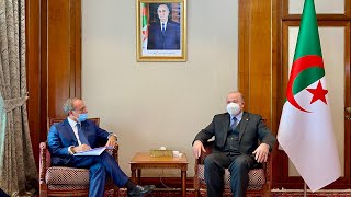 الوزير الأول وزير المالية أيمن بن عبد الرحمان، يستقبل سفير إيطاليا بالجزائر