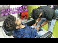 Stress relief Head massage & Powerful Body massage with cracking by Ujjal barber | Indian ASMR