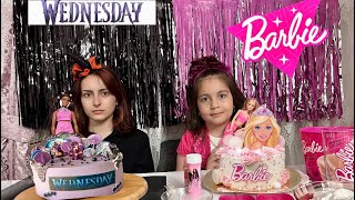 Barbi̇e Wednesday Pasta Yapiyor Zeynep Hi̇ranurبابا جاب لي بالون - جنى مقداد طيور بيبي