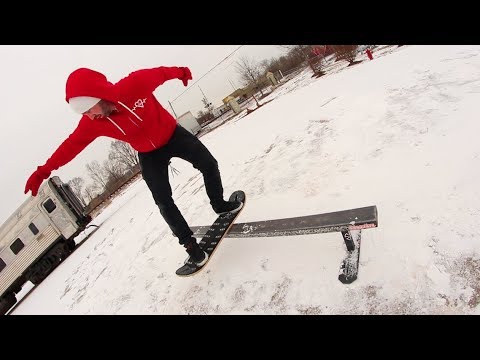 How Skateboarders Use The Snow.