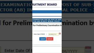 West Bengal Police Admit Card Download Wwbprb Admit Card Download