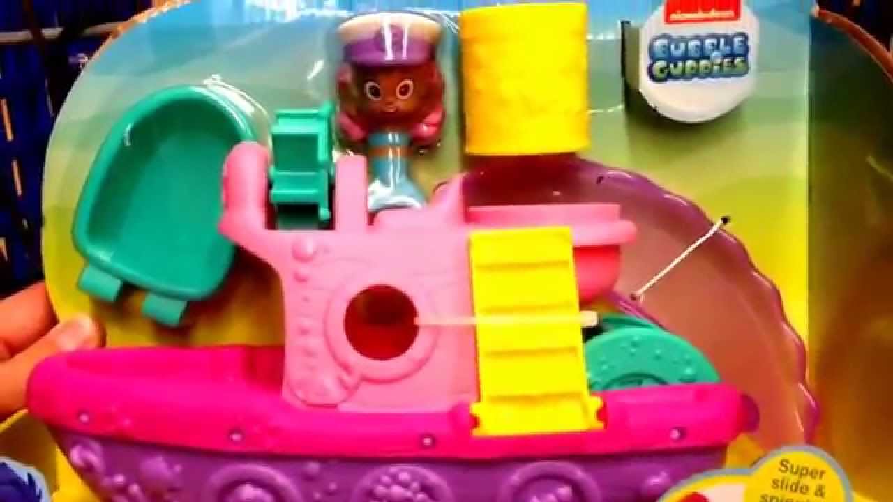 BUBBLE GUPPIES "Splash & Slide Bubble Boat" Molly Character Figure with
