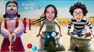 Esma Ve Hayretti̇n Gerçek Hayatta Squid Game 3 Oynadi ماما جابت بيبي - جنى مقداد طيور الجنة