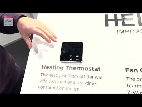 ISE 2024: Heltun Shows Floor Heating Thermostat with Sensors for Ambient and Radiant Floor Heating