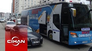 AK Parti Seçim Otobüsüne Silahlı Saldırı