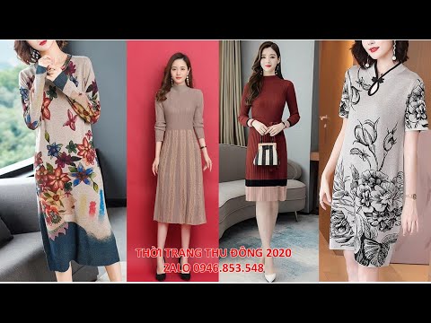 Đầm len ôm, Đầm len dài, đầm len ôm body đẹp, đầm len tay dài cổ lọ, đầm len body tay dài
