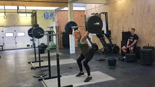 Snatch Balance Bolt: 75 x 3 reps by Annie Thorisdóttir