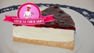 Frambuazlı Pişmeyen Pasta Tarifi - Torte Ohne Backen - Sahnetorte Mit Roter Grütze