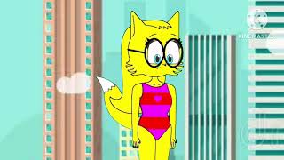 Giantess Mia The Yellow Fox Miazilla Growing At The Beach