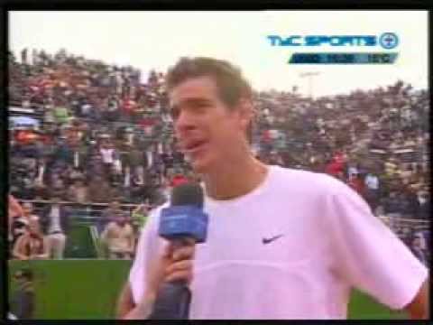 Copa Davis - Juan Martin Del Potro dia uno