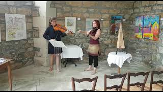 Imogen Gunner And Lucie Moreau Play Turned Away In The Church Crypt, Mouilleron En Pareds, Vendée