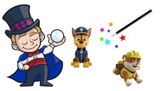 The Magic Magician Transforms Funny Dogs into The Paw Patrol