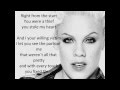 Pink ft Fun - Just Give Me A Reason (Lyrics)