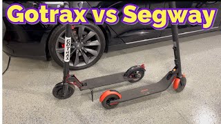 Electric Scooter Comparison Segway Ninebot Vs Gotrax Gxl V2