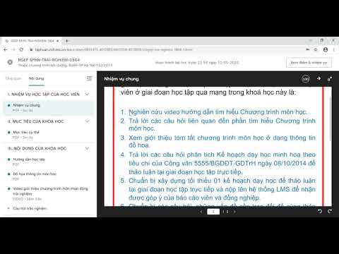 Hướng dẫn cách hoàn thành các nhiệm vụ học tập